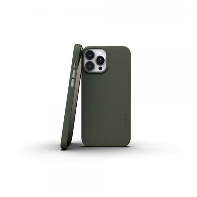 Nudient iPhone 13 Pro Max Deksel Thin Case V3 MagSafe Pine Green