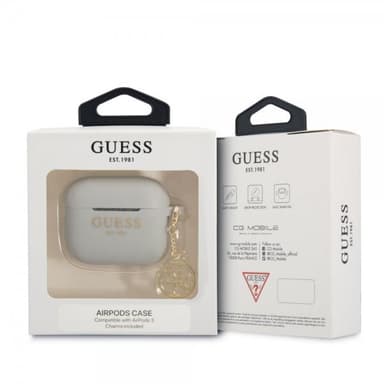 Guess AirPods 3 Deksel Classic Logo 4G Charm Lilla
