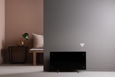 Adax Clea panelovn m/WiFi H 04 (sort)