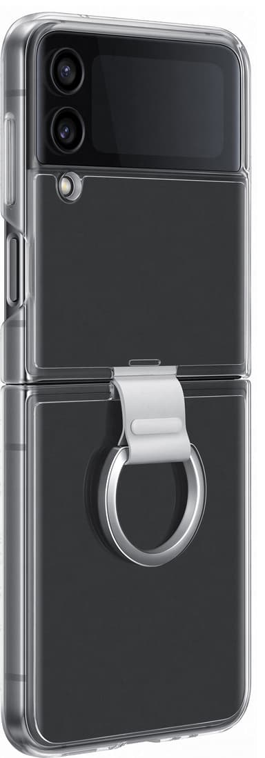 Samsung Galaxy Z Flip 4 deksel med ring (gjennomsiktig)