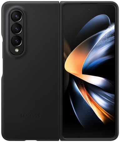 Samsung Galaxy Z Fold 4 deksel i skinn (sort)
