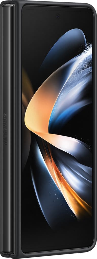 Samsung Galaxy Z Fold 4 deksel i skinn (sort)