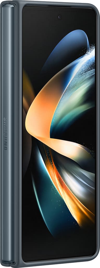 Samsung Galaxy Z Fold 4 deksel i skinn (grågrønn)