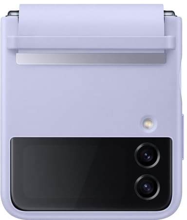 Samsung Galaxy Z Flip 4 flipdeksel i skinn (lilla)