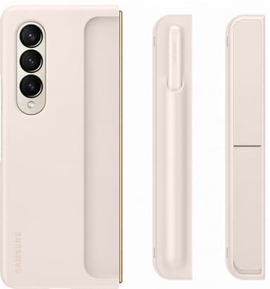 Samsung Galaxy Z Fold 4 stativdeksel med penn (sand)