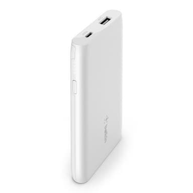5000 mAh Power Bank, hvit
