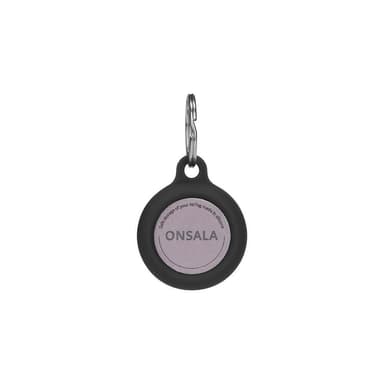 ONSALA Airtag Holder Silikon Svart med Nøkkelring