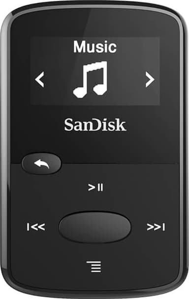 Sandisk MP3 Player Clip Jam 8GB bærbar musikkspiller (sort)
