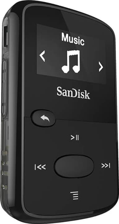 Sandisk MP3 Player Clip Jam 8GB bærbar musikkspiller (sort)