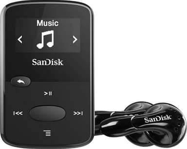Sandisk MP3 Player Clip Jam 8GB bærbar musikkspiller (sort)