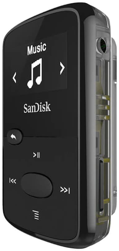 Sandisk MP3 Player Clip Jam 8GB bærbar musikkspiller (sort)