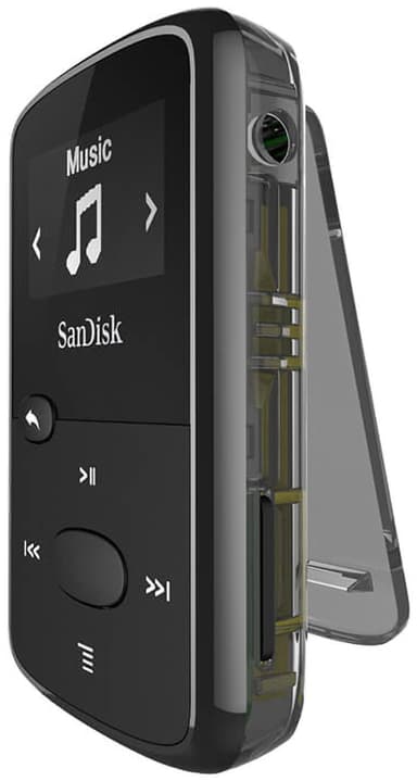 Sandisk MP3 Player Clip Jam 8GB bærbar musikkspiller (sort)