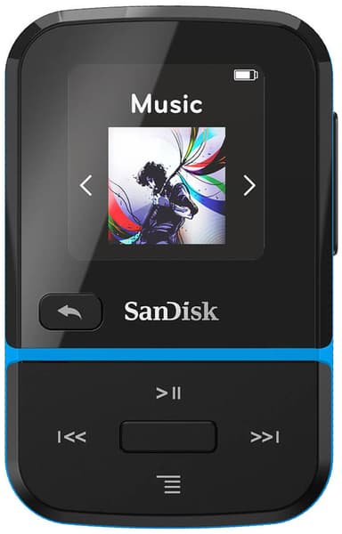 Sandisk MP3 Player Clip Sport Go 16GB bærbar musikkspiller (sort)
