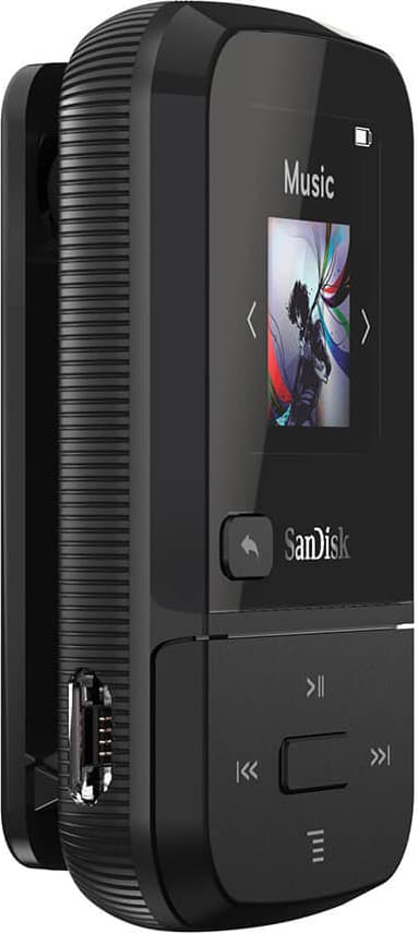 Sandisk MP3 Player Clip Sport Go 16GB bærbar musikkspiller (sort)