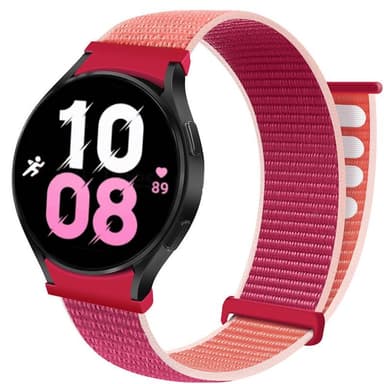 Nylon armbånd No-Gap Samsung Galaxy Watch 5 (40mm) - Pomegranate