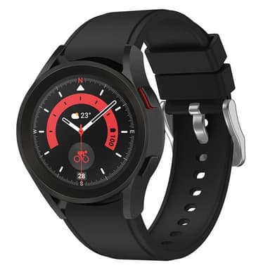 Silikon armbånd No-Gap Samsung Galaxy Watch 5 Pro (45mm) - Svart