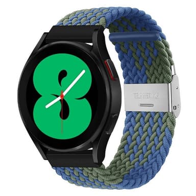 Flettet elastisk armbånd Samsung Galaxy Watch 4 (44mm) - blågrønn
