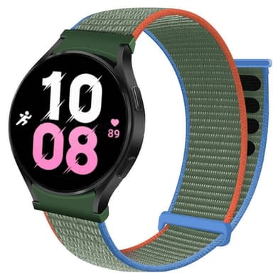 Nylon armbånd No-Gap Samsung Galaxy Watch 5 (40mm) - Olive