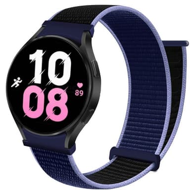 Nylon armbånd No-Gap Samsung Galaxy Watch 5 (40mm) - Midnight Blue