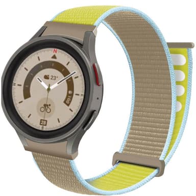 Nylon armbånd No-Gap Samsung Galaxy Watch 5 Pro (45mm) - Camel