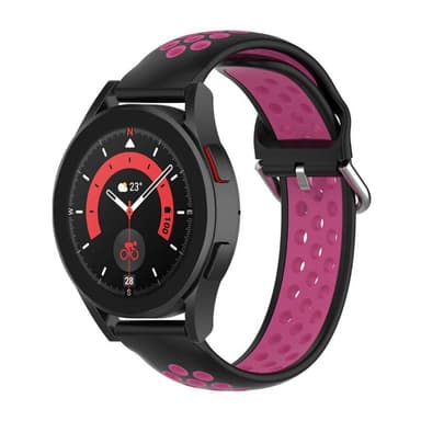 EBN Sport Armband Samsung Galaxy Watch 5 Pro 45mm - Svart/ Mørk rosa