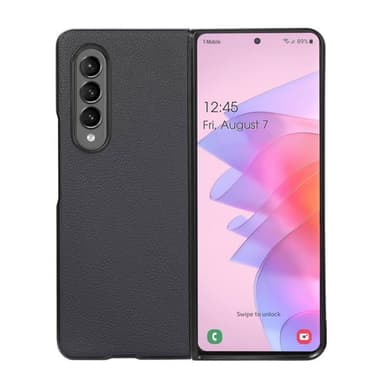 Lær deksel Samsung Galaxy Z Fold 4 - Blå