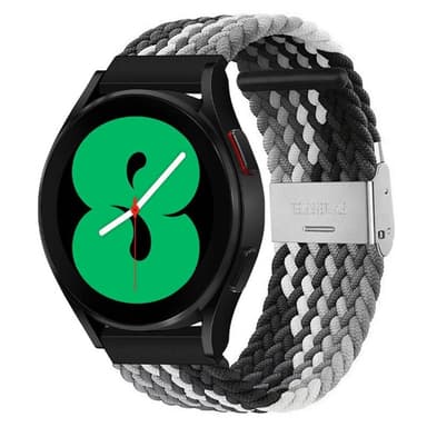 Flettet elastisk armbånd Samsung Galaxy Watch 4 (40mm) - svarthvit