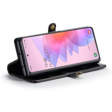 Mobil lommebok 3-korts ekte lær Samsung Galaxy Z Fold 4 - Sort