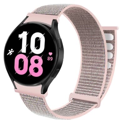 Nylon armbånd No-Gap Samsung Galaxy Watch 5 (40mm) - Pink Sand