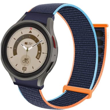 Nylon armbånd No-Gap Samsung Galaxy Watch 5 Pro (45mm) - Deep Navy