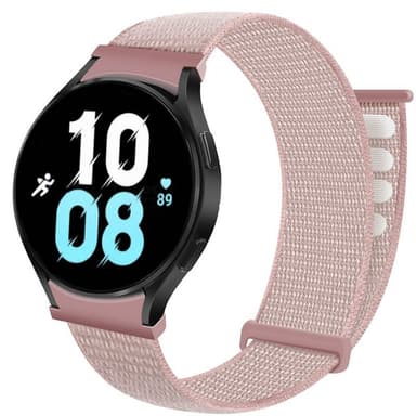 Nylon armbånd No-Gap Samsung Galaxy Watch 5 (44mm) - Pink Sand