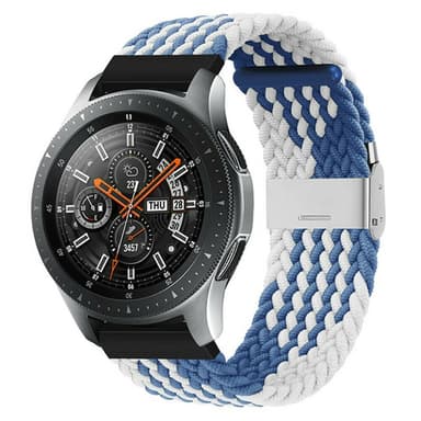 Flettet elastisk armbånd Samsung Galaxy Watch 46mm - bluewhite