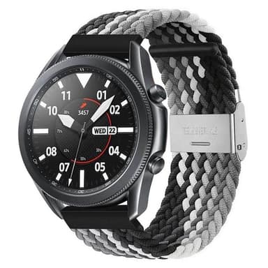 Flettet elastisk armbånd Samsung Galaxy Watch 3 (41mm) - svarthvit