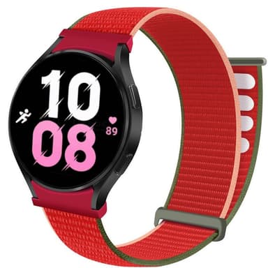 Nylon armbånd No-Gap Samsung Galaxy Watch 5 (40mm) - Strawberry