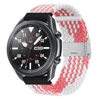 Flettet elastisk armbånd Samsung Galaxy Watch 3 (45mm) - pinkwhite