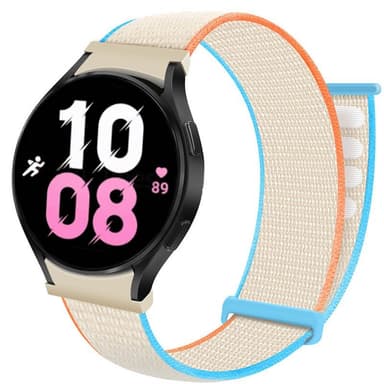 Nylon armbånd No-Gap Samsung Galaxy Watch 5 (40mm) - Cream
