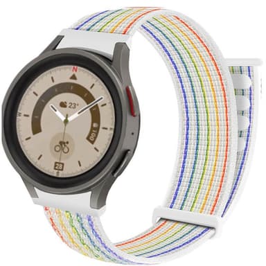 Nylon armbånd No-Gap Samsung Galaxy Watch 5 Pro (45mm) - Pride Editio