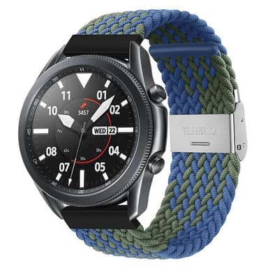 Flettet elastisk armbånd Samsung Galaxy Watch 3 (41mm) - blågrønn