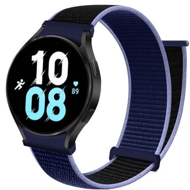 Nylon armbånd No-Gap Samsung Galaxy Watch 5 (44mm) - Midnight Blue