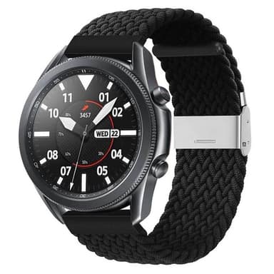 Flettet elastisk armbånd Samsung Galaxy Watch 3 (41mm) - svart