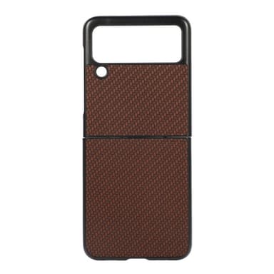 Karbonfiber deksel Samsung Galaxy Z Flip 4 - Brun