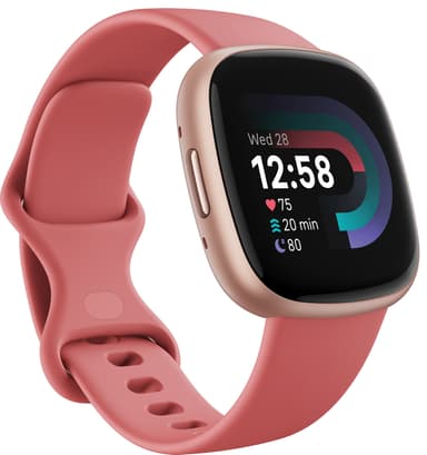 Fitbit Versa 4 smartklokke (Pink Sand / Copper Rose)