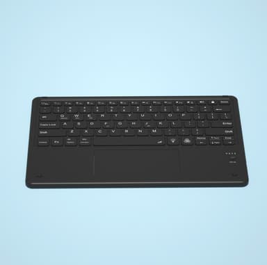 Mini trådløst Bluetooth-tastatur med touchpad