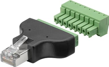 Goobay Terminalblokk 8-pins > RJ45 hann (8P8C)
