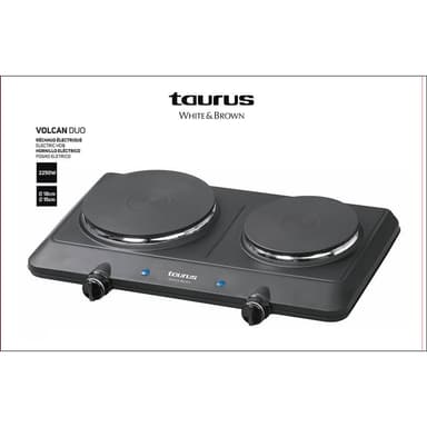 TAURUS Dobbel kokeplate 2250W