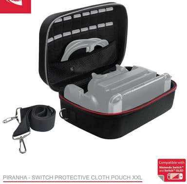 Piranha Nintendo Switch beskyttende reiseveske XXL