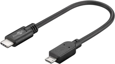 Goobay USB 2.0-kabel USB-C™ til Micro-B 2.0, svart