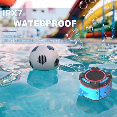 Vanntett Bluetooth-høyttaler klasse 7 Flerfarget