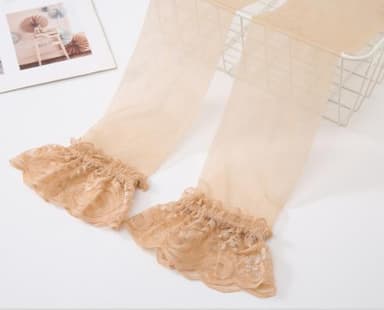 Over-the-knee strømper for kvinner Mercerized nylon hudfarge