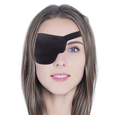 3D øyemaske for høyre øye med justerbar spenne Sort